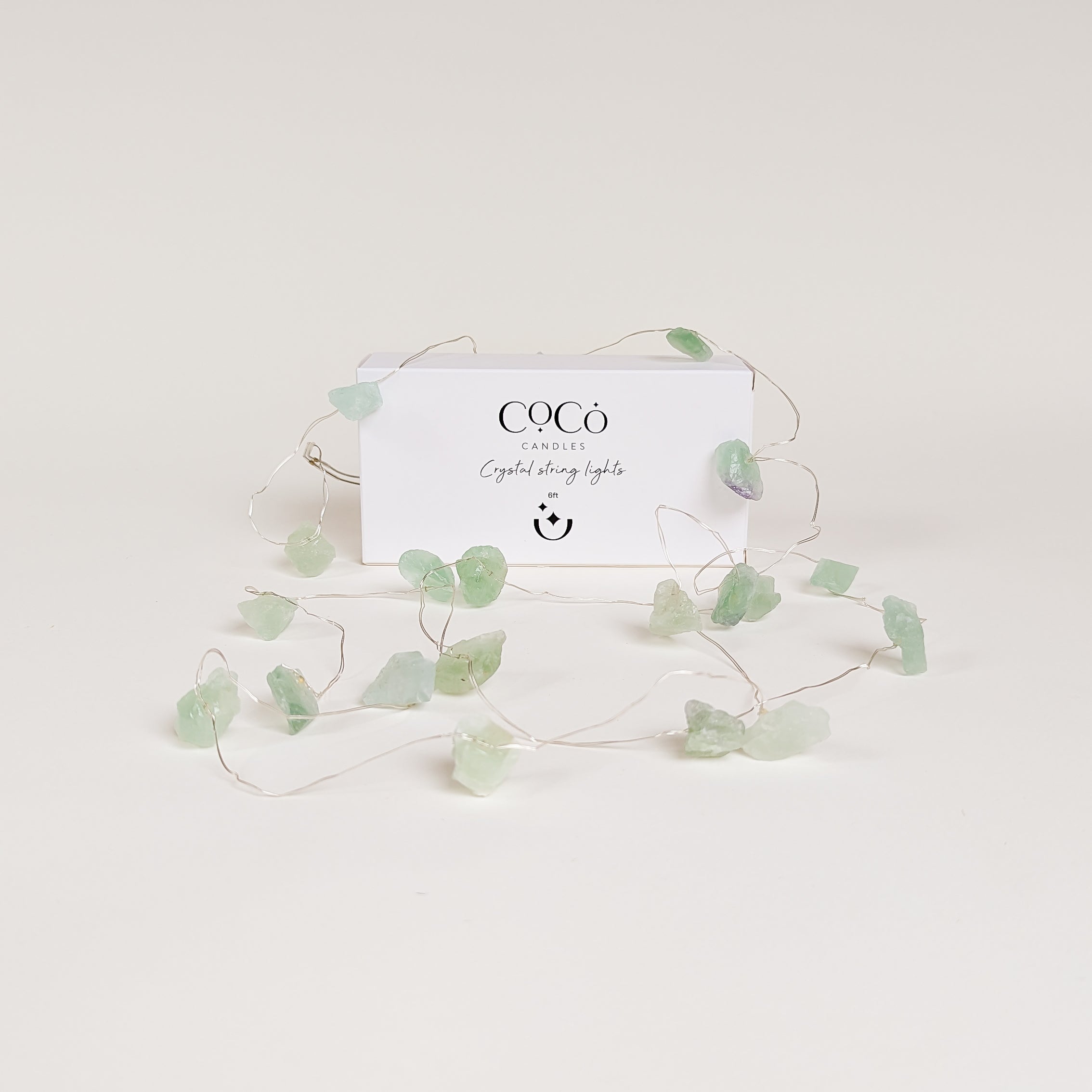 Candle Making Kit + Crystal String Fairy Lights Bundle