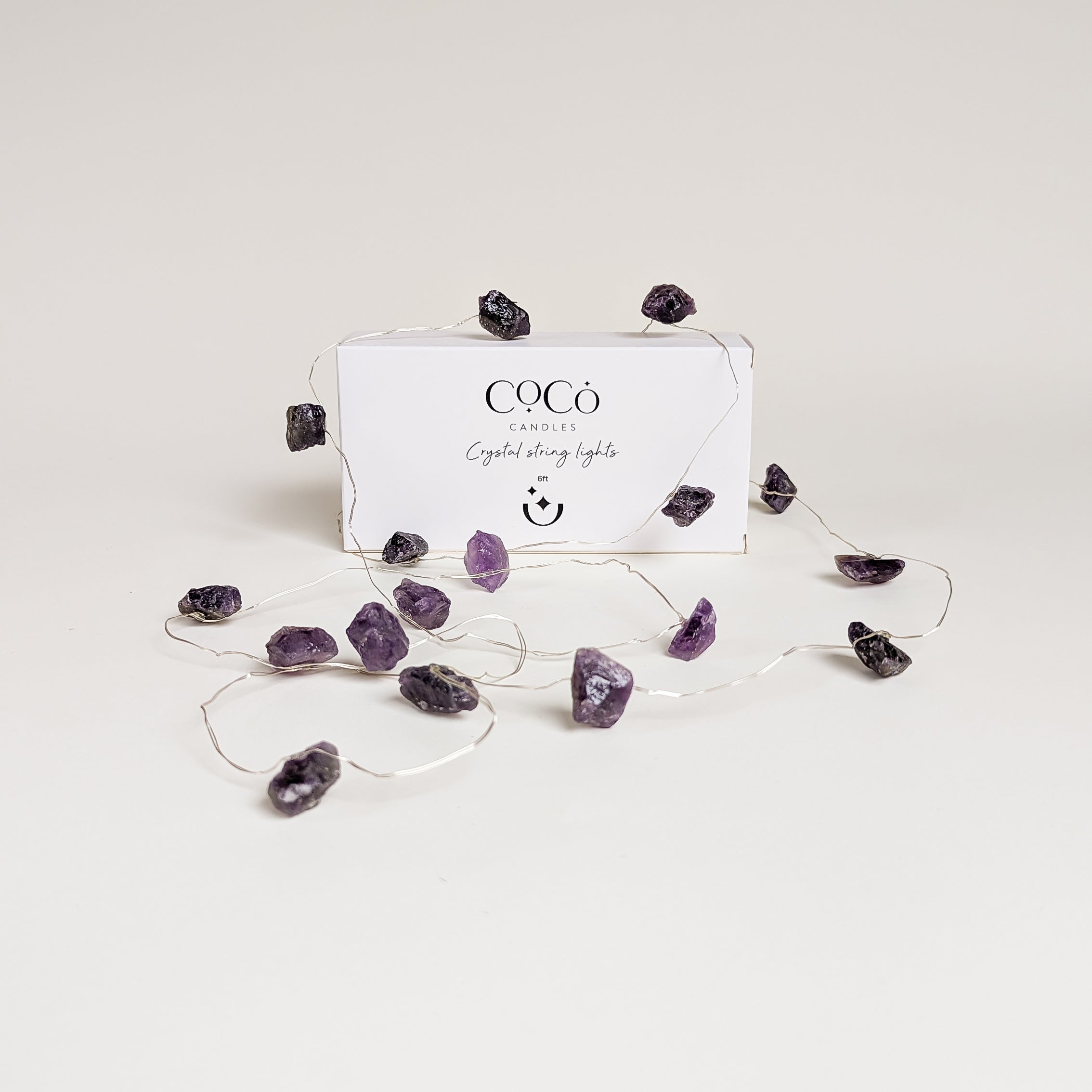 Candle Making Kit + Crystal String Fairy Lights Bundle