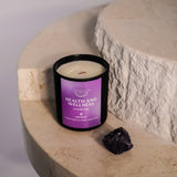 Health & Wellness Candle + Amethyst Crystal