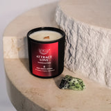 Attract Love Candle + Ruby Zoisite Crystal