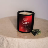 Attract Love Candle + Ruby Zoisite Crystal