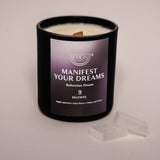 Mainifest Your Dreams Candle + Selenite Crystal