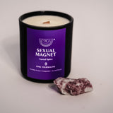 Sexual Magnet Candle + Pink Tourmaline Crystal