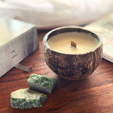 Ruby in Zoisite Crystal Coconut Candle (Spirituality)