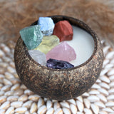 Chakras Crystal Coconut Candle (Cleanse)
