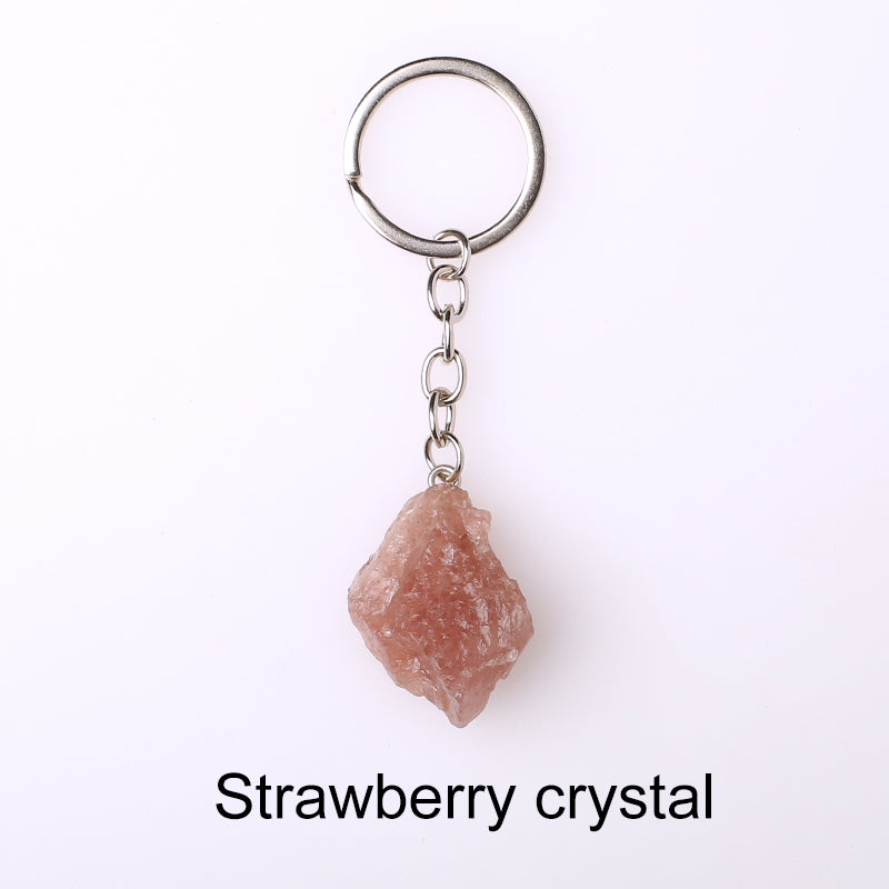 Raw Crystal Key Chain