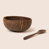 Natural Coconut Bowl + Spoon Set