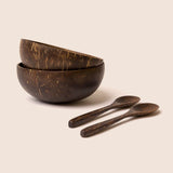 Original Coconut Bowls + Spoons Twin Set